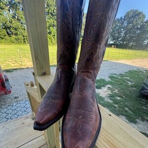 Lucchese Rich Brown Cowboy Boots